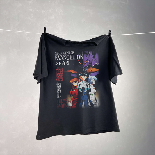 Evangelion | Black Vintage Tee