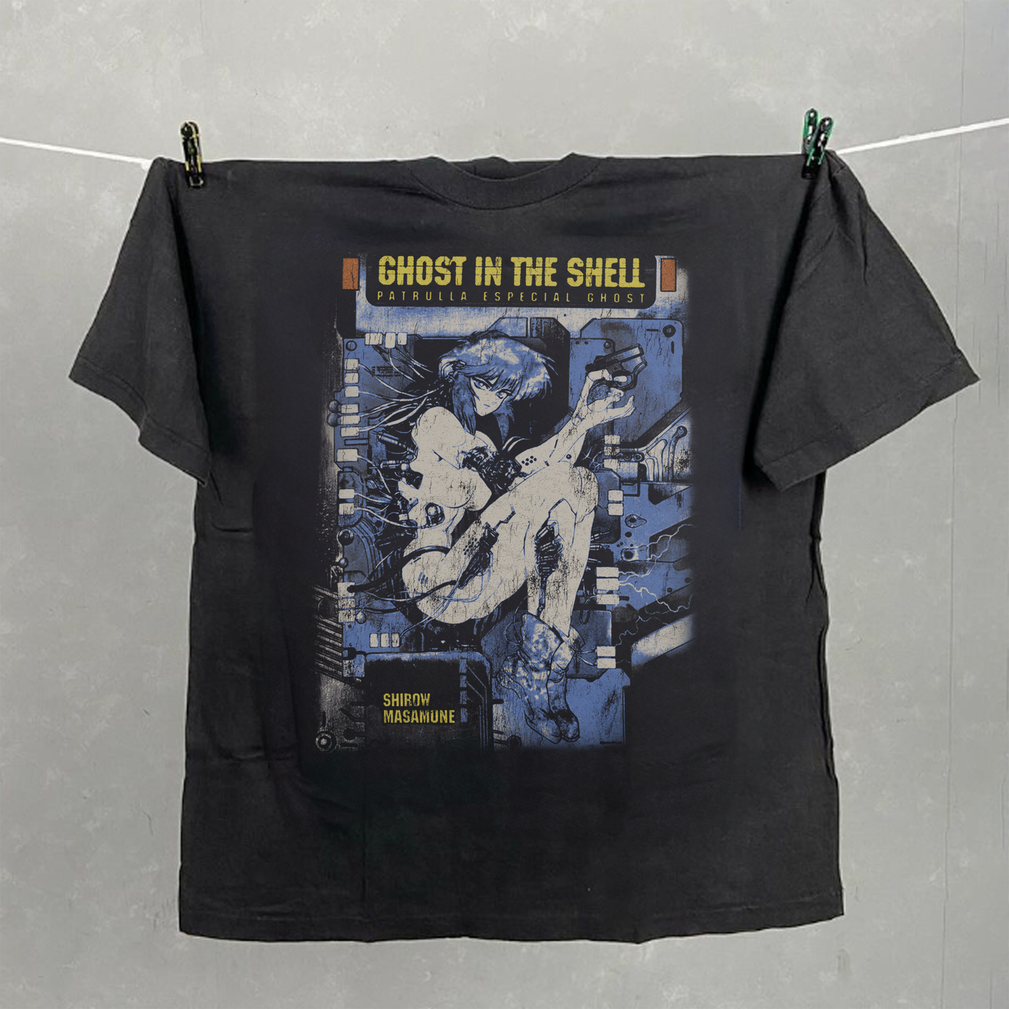 Ghost In The Shell  | Black Vintage Tee