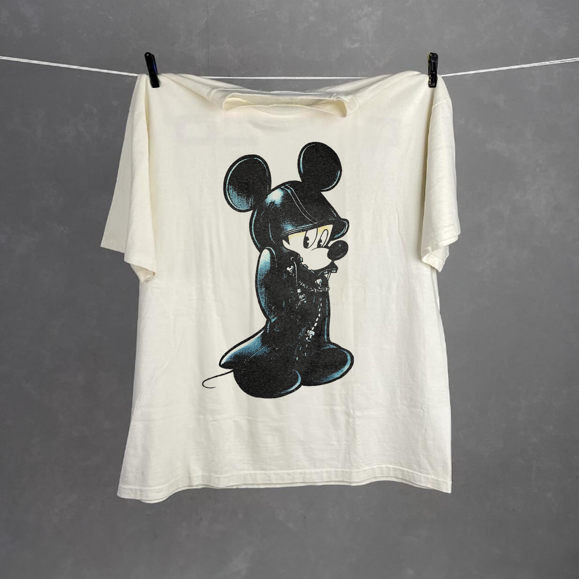 KH Mouse | White Vintage Tee