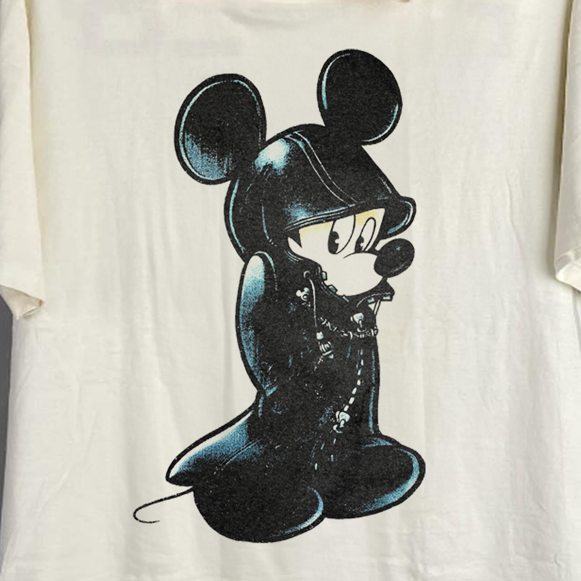 KH Mouse | White Vintage Tee