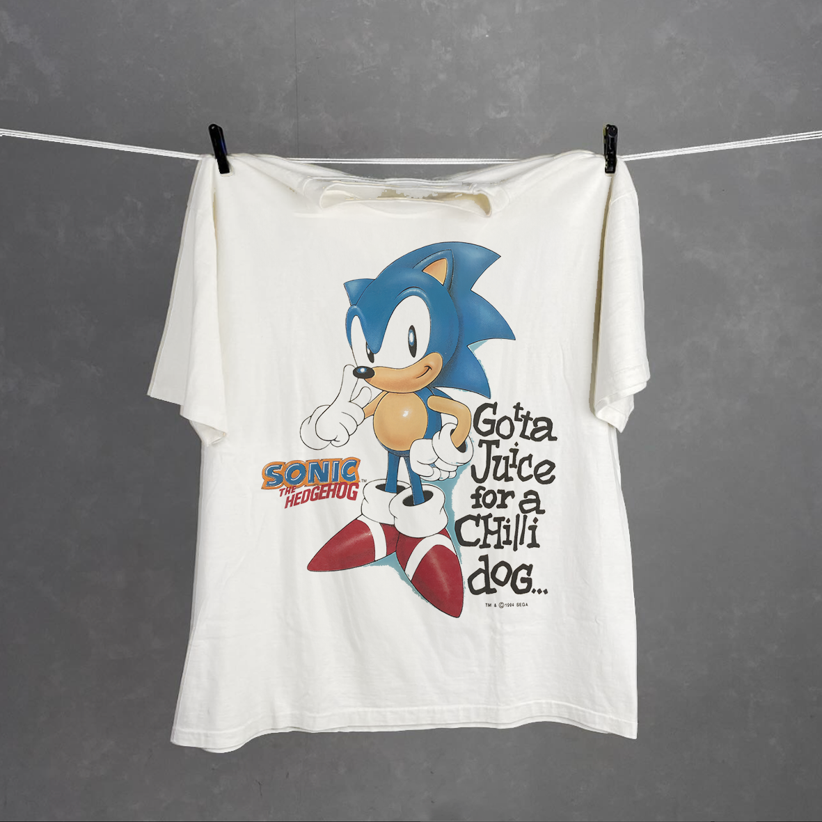 Sonic Knuckles 1994  | Black Vintage Tee