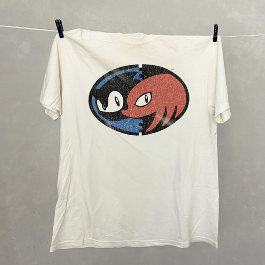 Sonic & Knuckles | White Vintage Tee