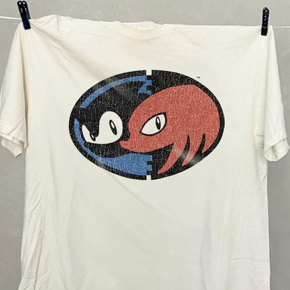 Sonic & Knuckles | White Vintage Tee