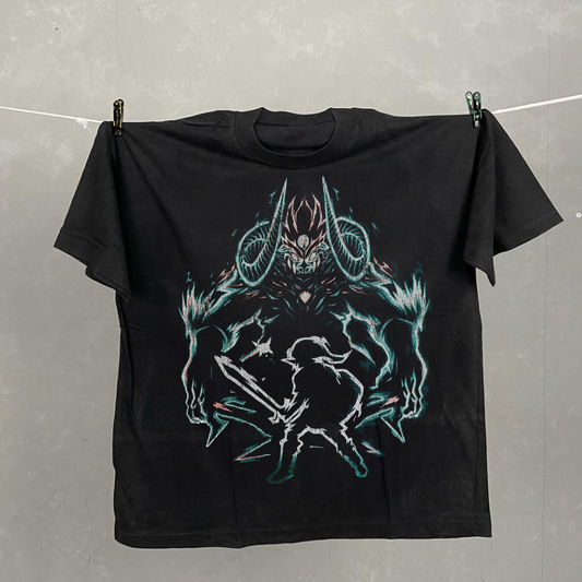 The Legend of Zelda: Ocarina of Time - Ganon Vs Link | Black Vintage Tee